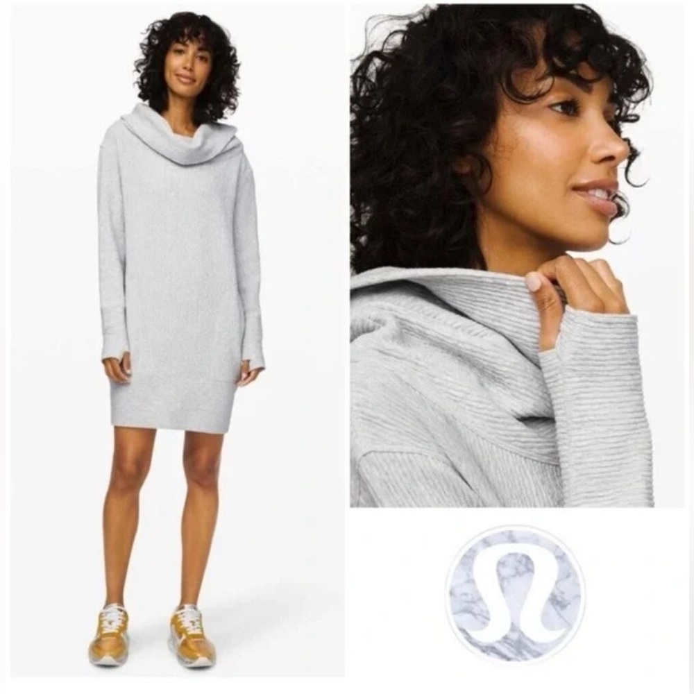 Lululemon Along The Way Dress grey NWT XS